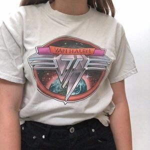 vintage van halen band tee